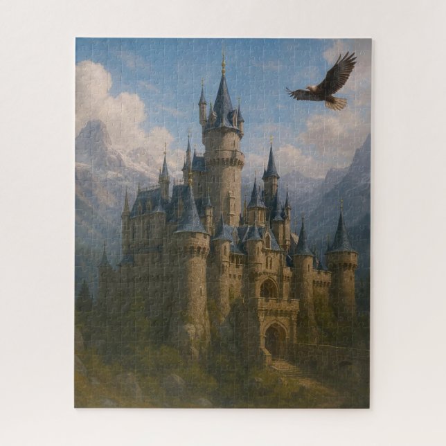 Fantasy-Schloss-Puzzle (Vertikal)