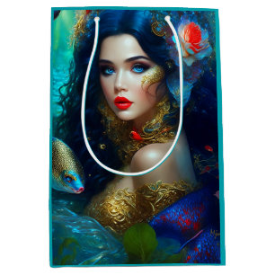 Fantasy Schöne Meerjungfrau 1 Mittlere Geschenktüte