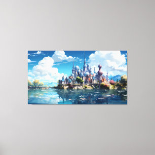 Fantasy Seaside Kingdom Leinwanddruck