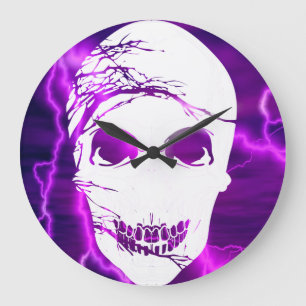 Fantasy Skull #3 Große Wanduhr