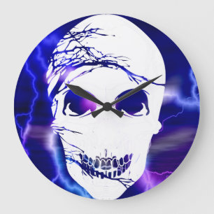 Fantasy Skull #9 Große Wanduhr