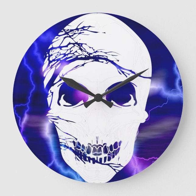 Fantasy Skull #9 Große Wanduhr (Vorderseite)