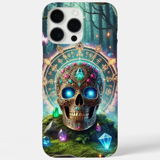 Fantasy Skull iPhone 16 Pro Max Hülle (Rückseite)