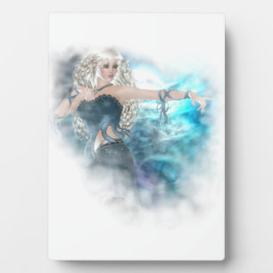 Fantasy Sky Siren Vignette Fotoplatte