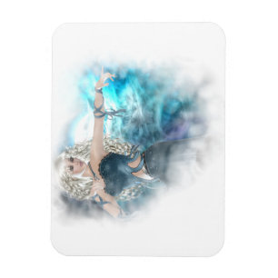 Fantasy Sky Siren Vignette Magnet