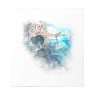 Fantasy Sky Siren Vignette Notizblock