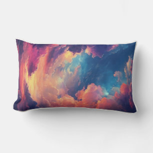 Fantasy Sky Vibe träumt mehrfarbige Cloudscape Lendenkissen