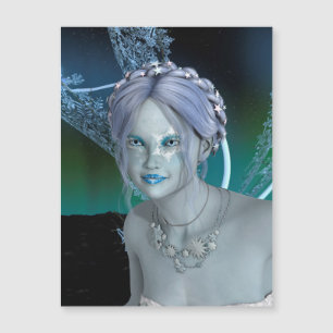 Fantasy Snow Fairy Magnetkarte