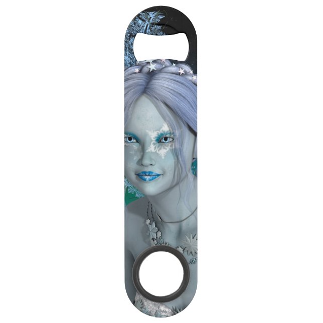Fantasy Snow Fairy Speedflaschenöffner (Vorderseite)