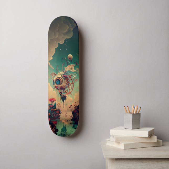 Fantasy Space Roboter Art Skateboard (Wandkunst)