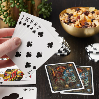 Fantasy-Spielkarten | mittelalterlicher königliche Spielkarten