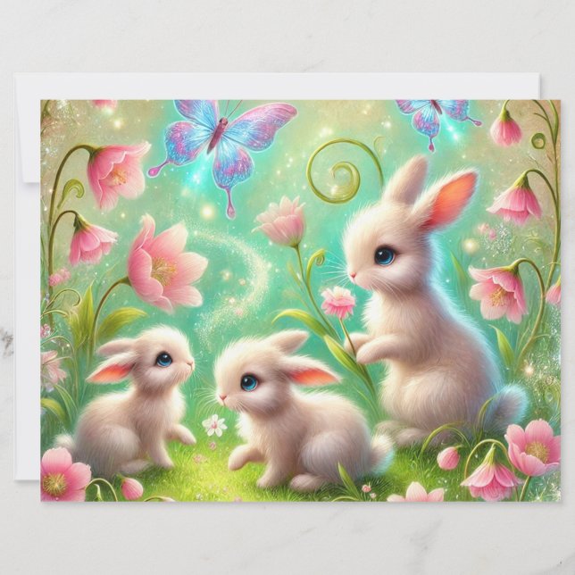 Fantasy Spring Bunny Garden (Rückseite)