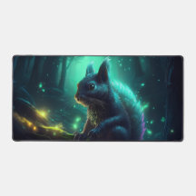 Fantasy Squirrel Desk Mat