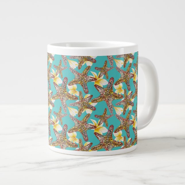 Fantasy Starfish Muster Jumbo-Tasse (Vorderseite Rechts)