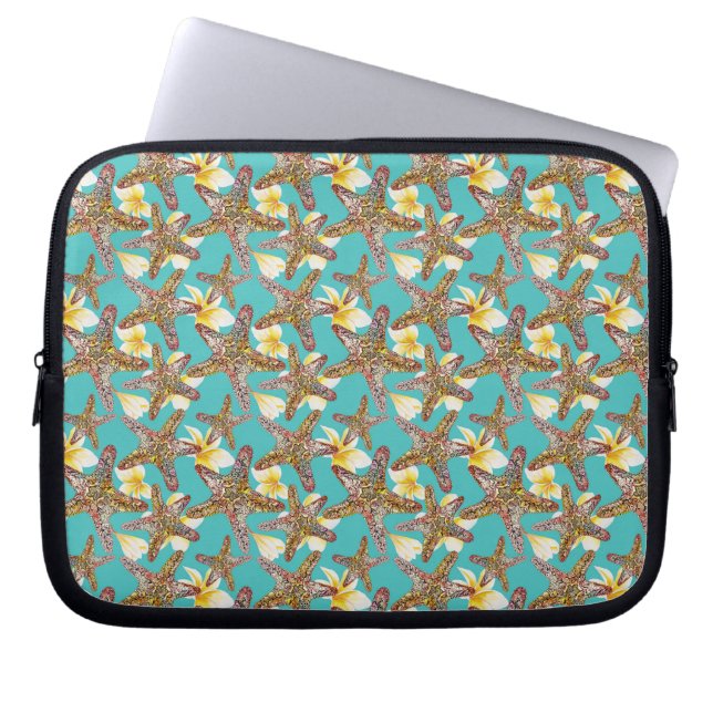 Fantasy Starfish Muster Laptopschutzhülle (Vorderseite)