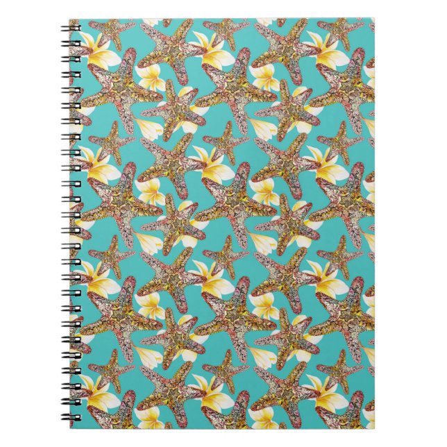 Fantasy Starfish Muster Notizblock (Vorderseite)