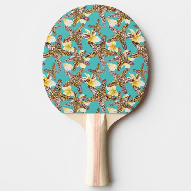 Fantasy Starfish Muster Tischtennis Schläger (Vorderseite)