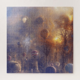 Fantasy Steampunk Vintage Heißluftballons