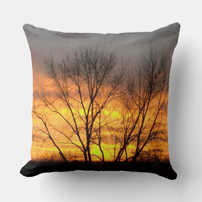 Fantasy Sunset 6 Square Throw Kissen (Vorderseite)