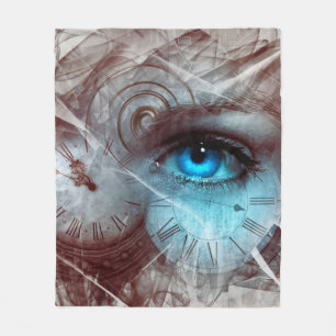 Fantasy sura Augenuhr Fleecedecke