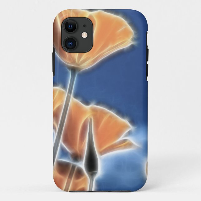 Fantasy Surreal California Poppies Case-Mate iPhone Hülle (Rückseite)