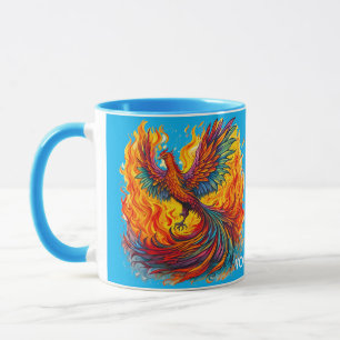 Fantasy Süß Aufsteigende Phönixflammen Tasse