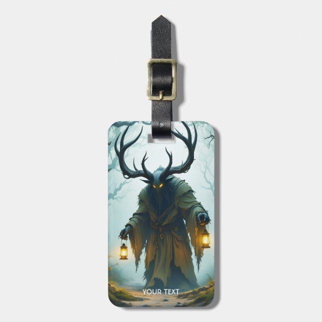 Fantasy Süß Kolossaler Schattiger Behemoth Gepäckanhänger (Vorderseite vertikal)