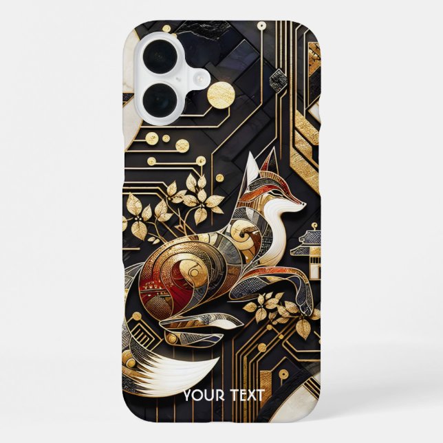 Fantasy Süße Abstrakte Fuchs Kunst iPhone 16 Plus Hülle (Rückseite)
