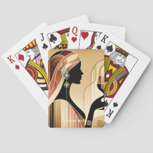 Fantasy Süße Auffallende Frauenprofil Spielkarten