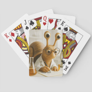 Fantasy Süße Berühmte Schnecke Wissenschaftler Spielkarten