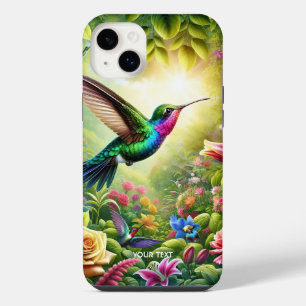 Fantasy Süße Blumen Regenbogen Kolibri iPhone 14 Plus Hülle