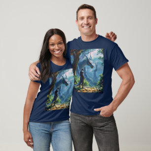 Fantasy Süße Eier Drachenritter T-Shirt