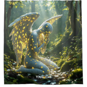 Fantasy Süße Engel-Puzzlefigur Duschvorhang
