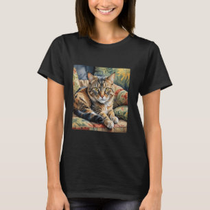 Fantasy Süße Faule Katze Couch T-Shirt