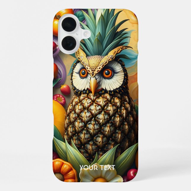 Fantasy Süße Friedliche Ananas Eule iPhone 16 Plus Hülle (Rückseite)