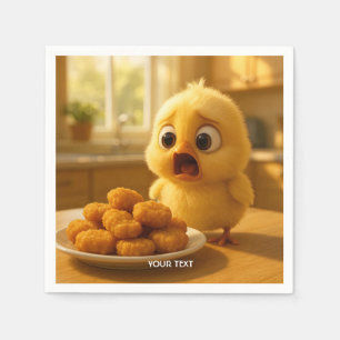 Fantasy Süße Hähnchen-Nuggets Baby Serviette