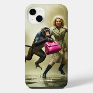 Fantasy Süße Mädchen-Tasche Affe iPhone 14 Plus Hülle