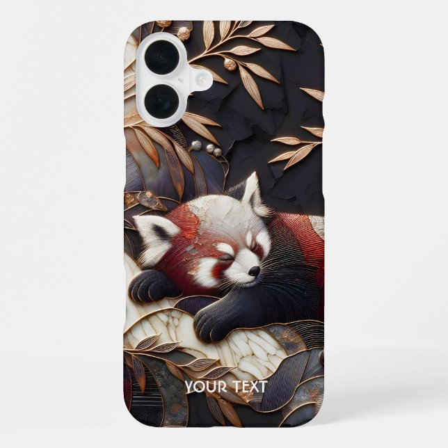 Fantasy süße rote Panda-Kunst iPhone 16 Plus Hülle (Rückseite)