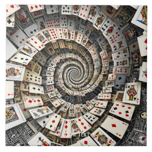 Fantasy Süße Spiral-Karten-Treppe Fliese