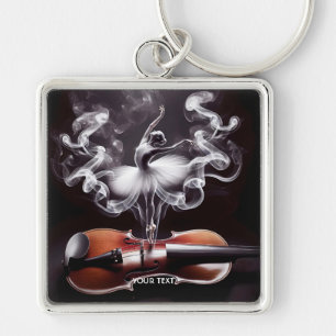 Fantasy Süße Tanzballerina Violine Schlüsselanhänger