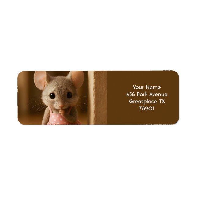 Fantasy Süße Traurige Kleine Maus (Vorne)