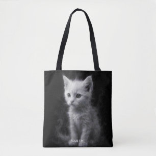 Fantasy Süße Weiße Rauchkatze Tasche