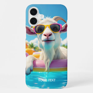 Fantasy Süße Ziege Schwimmbrille iPhone 16 Plus Hülle