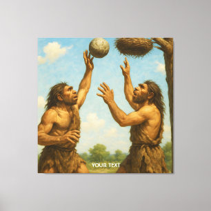 Fantasy Süßer Basketball Prähistorischer Endkampf Leinwanddruck