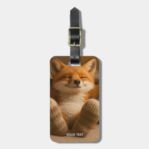 Fantasy Süßer Fuchs Und Socken Gepäckanhänger