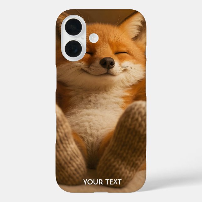 Fantasy Süßer Fuchs Und Socken iPhone 16 Hülle (Rückseite)