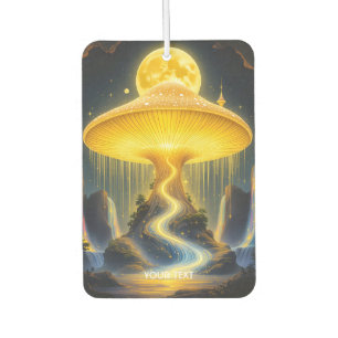 Fantasy Süßer Gelber Alter Pilz Autolufterfrischer