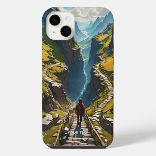 Fantasy Süßer Mann Passiert Berge iPhone 14 Plus Hülle