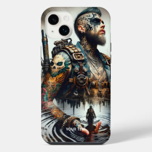 Fantasy Süßer Mann Tattoo Wasser iPhone 14 Plus Hülle