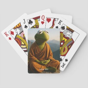 Fantasy Süßer Mönch-Frosch-Berge Spielkarten